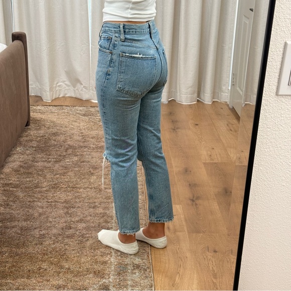 Agolde - Riley High Rise Straight Jeans - Picture 3 of 7